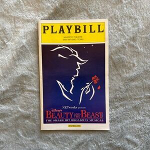 Disney Beauty and the Beast Broadway Musical Playbill Majestic Theatre - D364